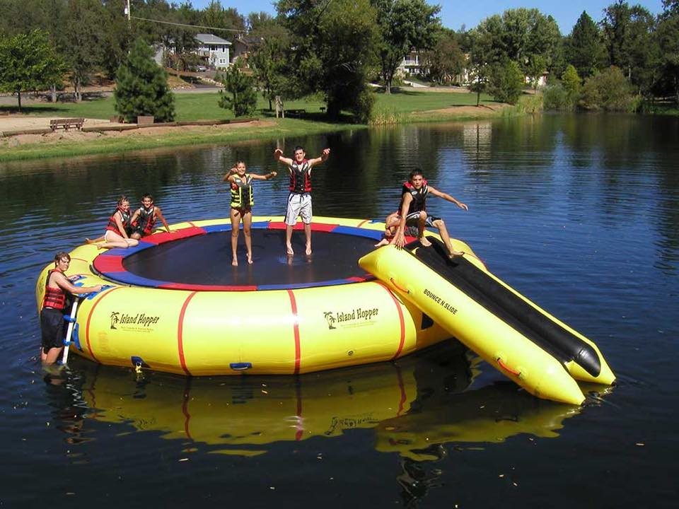 Island hopper trampoline best sale